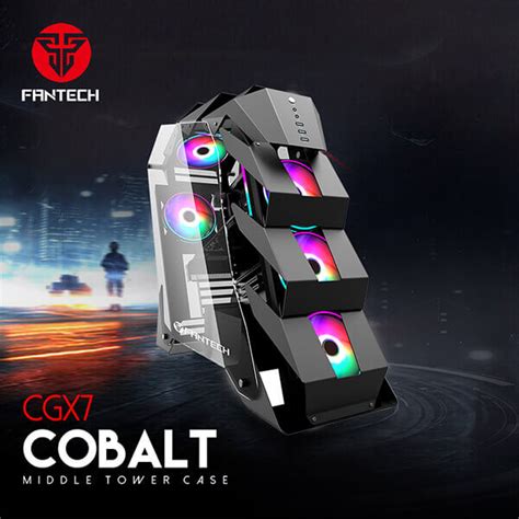 كيس جيمنج Fantech COBALT CGX7 RGB Middle Tower | الاردن