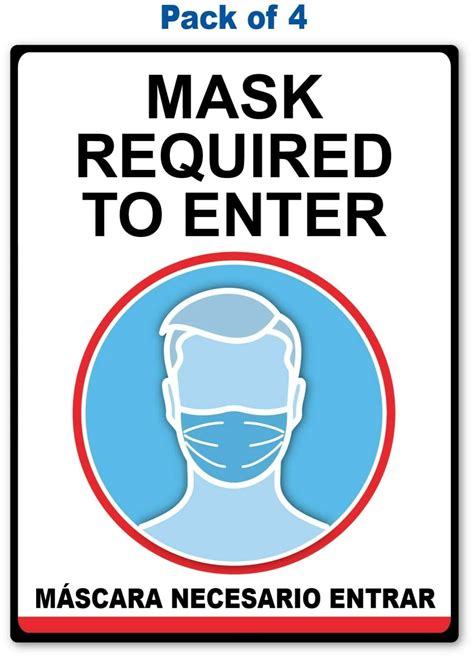 Mask Required Sign In Spanish / Osha safety sign available in multiple ...