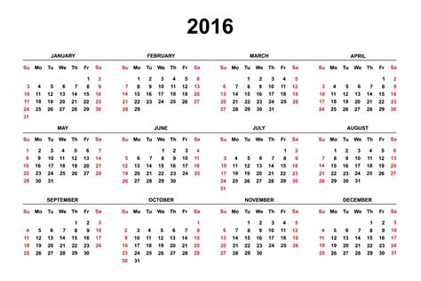 Calendario 2016 – Imagenes Educativas