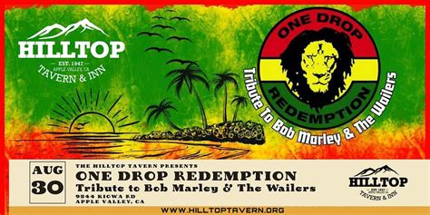 One Drop Redemption | Bob Marley & The Wailers Tribute, Hilltop Tavern ...