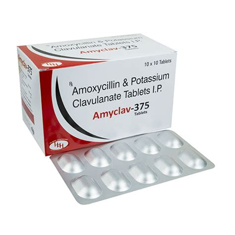 AMYCLAV-375 Tablets Hilbert Healthcare