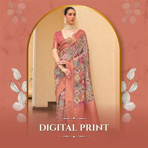 Digital Print Silk Sarees- Premium Sarees Online Shopping – ayyappasilk
