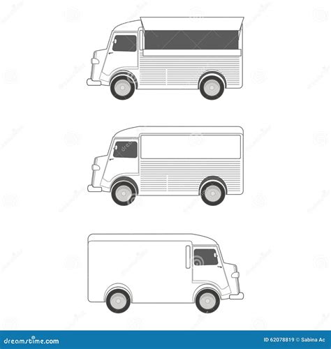 Food Truck Template stock vector. Illustration of mobile - 62078819