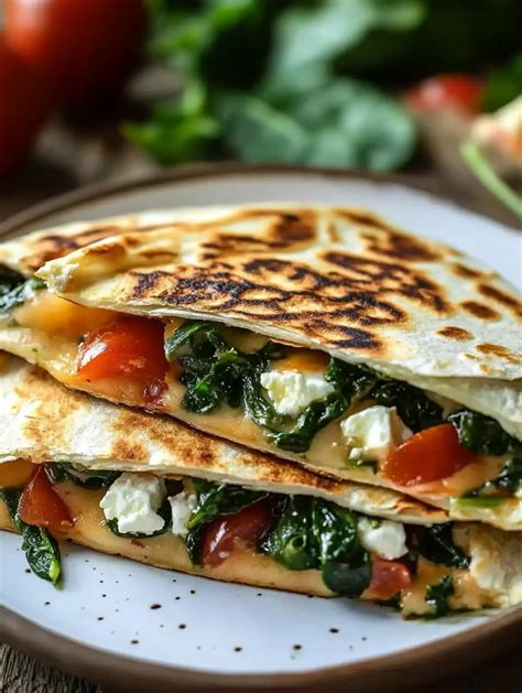 Better Than Takeout: Mediterranean Spinach And Feta Quesadillas