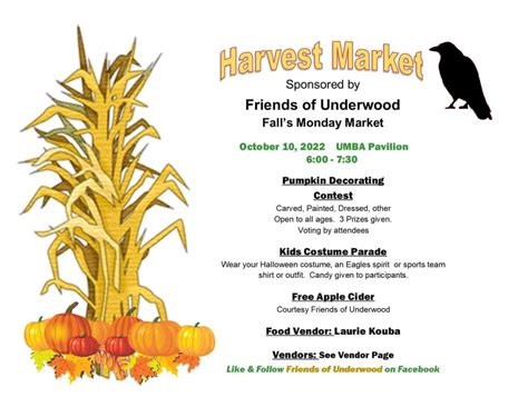 Harvest Market - October 10 - Underwood, Iowa