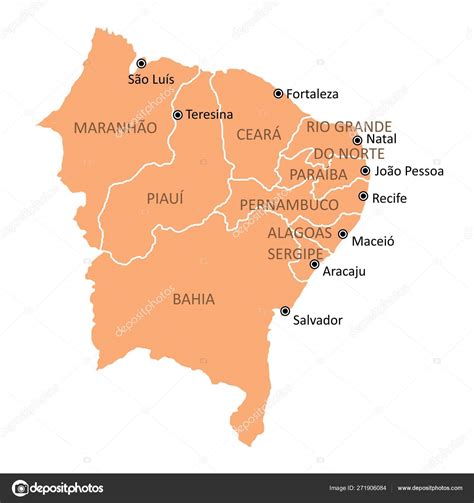 Mapa Em Branco Do Hemisferio Nordeste