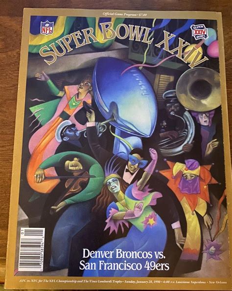 1990 SUPER BOWL XXIV, NFL PROGRAM SAN FRANCISCO 49ers vs. DENVER ...