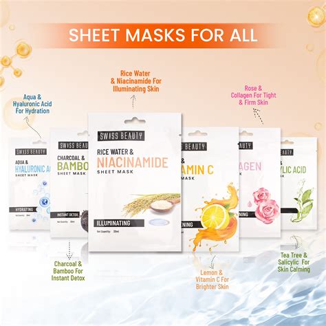 Swiss Beauty Rice Water & Niacinamide Sheet Mask