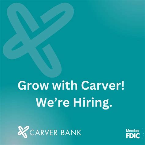 Carver Federal Savings Bank is hiring! Join us! | Greg O.