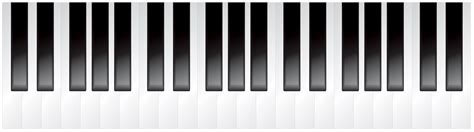 Piano Keys Deco PNG Clip Art Image | Gallery Yopriceville - High ...