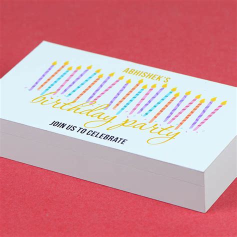 Birthday Invitations - 6 Chocolate Box - All Printed Chocolates (Minim ...