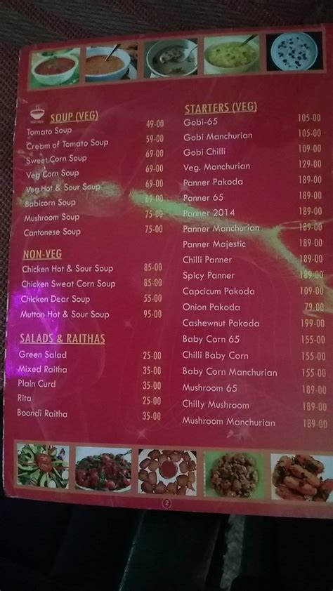 Menu at SITARA GRAND Family Restaurant, Nandyal