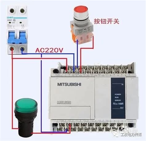 三菱PLC实物接线-PLC学习-工控课堂 - www.gkket.com