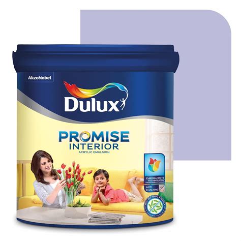 Dulux Promise Interior Emulsion Paint (1L, Lilac Bouquet) | Brighter ...