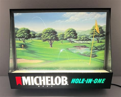 Michelob Hole in One Lighted Beer Sign