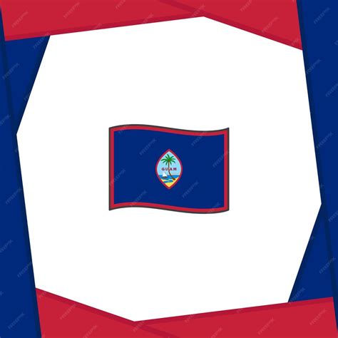 Guam flag abstract background design template guam independence day ...