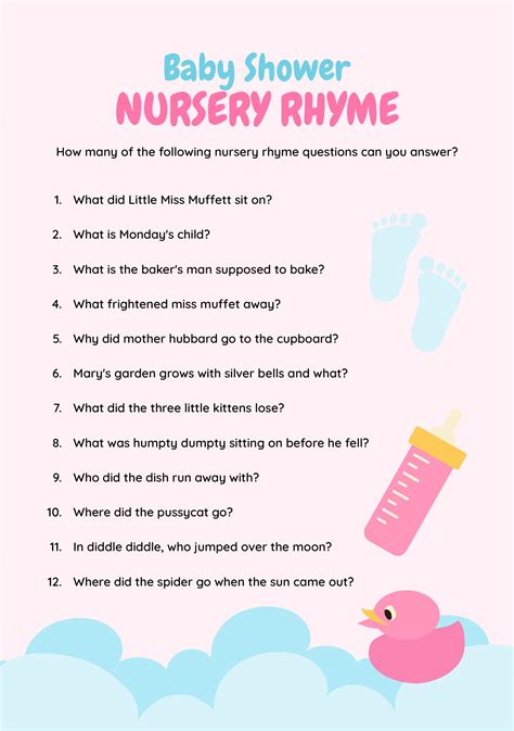 Best Baby Shower Games Free Printable