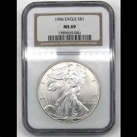 1996 Silver Eagle NGC MS-69 - Old Pueblo Coin