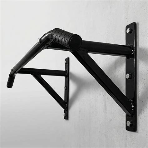 Allyson Fitness Wall Mounted Pull Up Bar, Chin Up Bar Dip Station with ...