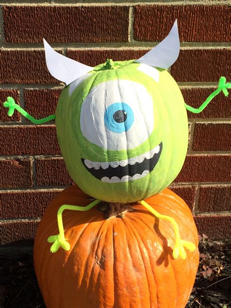 Mike Wazowski Pumpkin Carving Template - Content Calendar Template