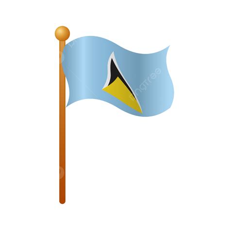 Saint Lucia Flag, Saint, Lucia, Saint Lucia PNG and Vector with ...