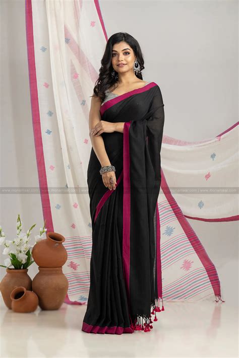 Adhika -Khadi Cotton Saree( Bengal Handloom) – Monamaar