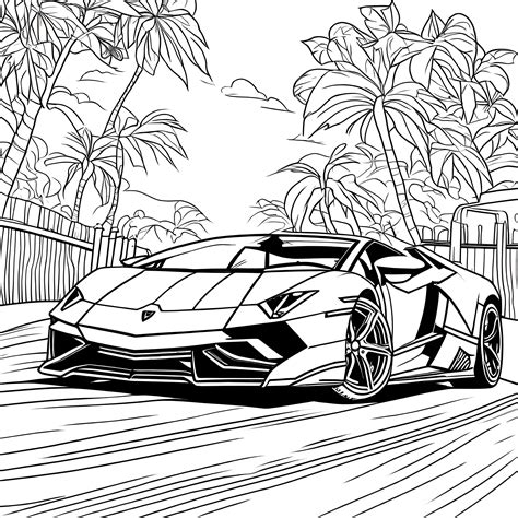 Car Coloring Pages - Printable Art and Words