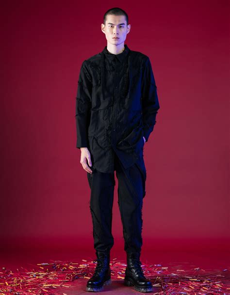 INF Rough-Hem Patches Long Shirt — INF - Garment for the rebels ...