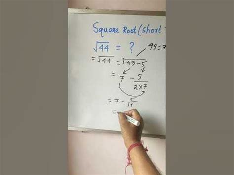 square root of 44 non perfect number - YouTube