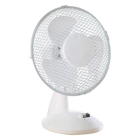 Daewoo COL1062 9" Desk Fan White - Kettle and Toaster Man