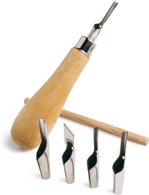 Amazon.com: Bastex 5 in 1 Linoleum Cutter Tools. 5 Blade Set for Lino ...