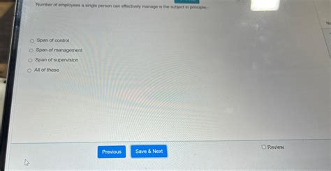 Solved Number of employees a single person can effectively | Chegg.com