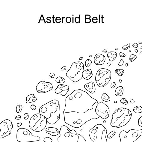 Prezi Asteroid Belt Drawing