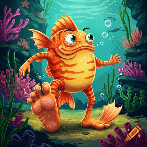 Frank fish feet on Craiyon