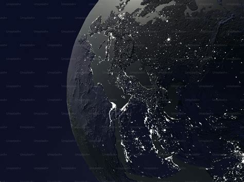 A satellite image of the earth at night photo – Earth Image on Unsplash