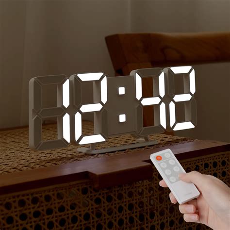 mooas 3D Pure Slim M LED Clock, Multi-Function LED India | Ubuy
