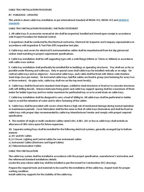 Image result for Cable Tray Installation Tutorial