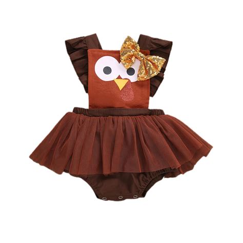 Thanksgiving Infant Baby Girl Turkey Costume Tutu ... – Grandado