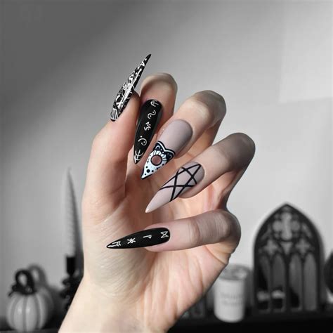 Unleash the Darkness: 23 Gothic Nail Designs Art