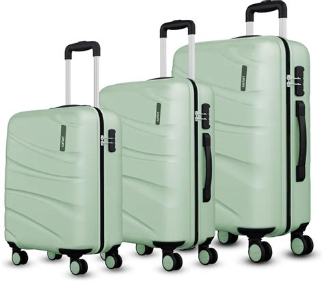 Safari Persia 8 Wheels Set of 3 (Cabin + Medium + Large) Trolley Bags ...
