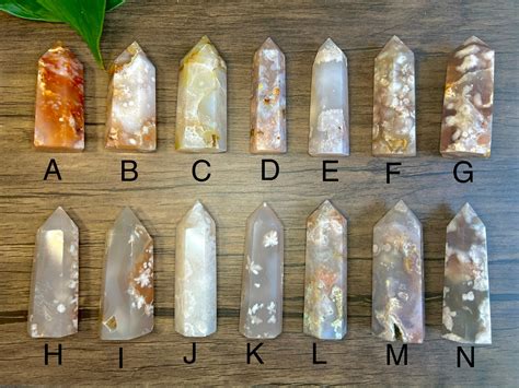 Flower Agate Towers CHOOSE YOUR OWN | Flower Agate Druzy Towers | Flower Agate Druzy Stone Tower ...