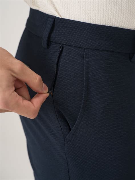 Buy Aqua Blue Slimt Fit Stretchable Trousers Online