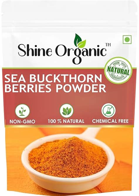 Shine Organic Sea Buckthorn Berries Powder - Sea Buckthorn Berry Powder ...