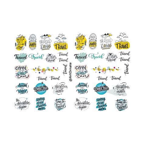 Travel Quotes Colour Insert Sheet (CIS07) – ArtOrnate