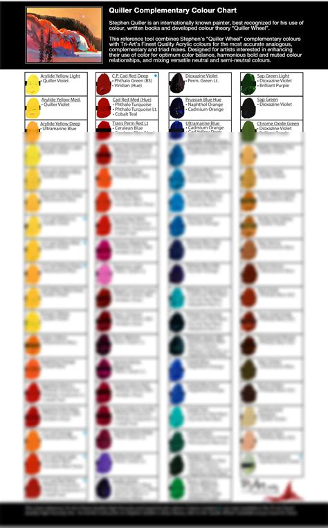 Image result for Color Wheel Complement Chart