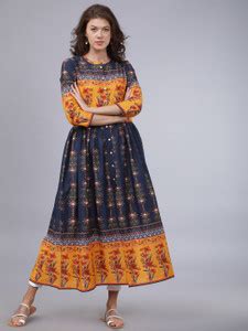 Vishudh Women Floral Print Anarkali Kurta - Buy Vishudh Women Floral ...