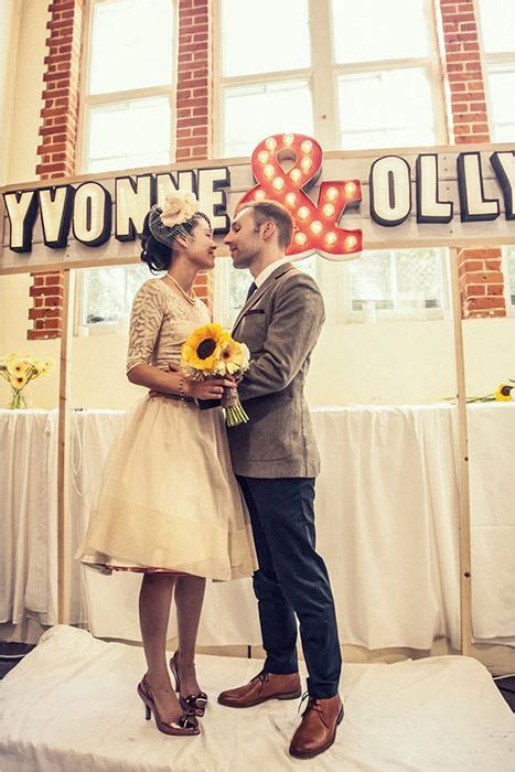 Wedding Trends: Vintage Marquee Lights | Small intimate wedding ...