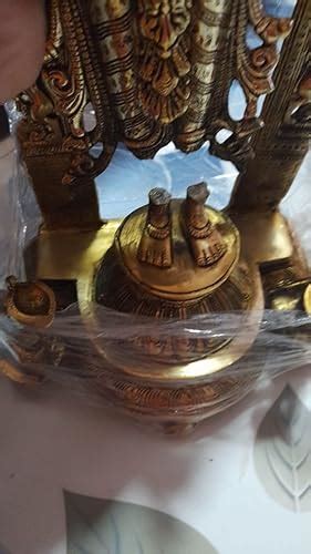 ARTVARKO Big Pure Brass Laxmi Narayana Murti for Home Puja Handmade ...