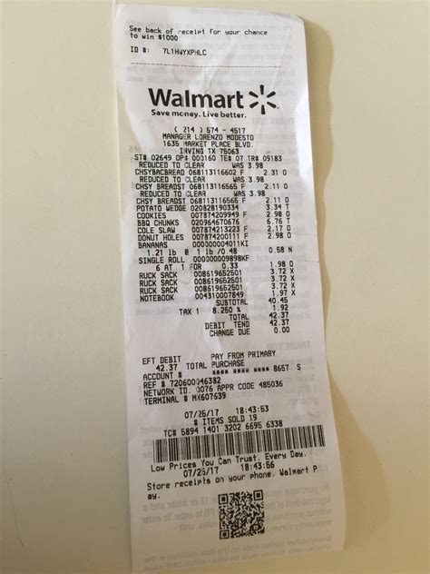 Walmart Receipt Template - Best Templates Resources