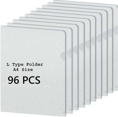 True-Ally Wholesale Pack L Folder File A4 Size (Pack of 96) Transparent ...